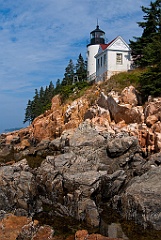 Bass Harbor Light in Acadia, in Northern Maine